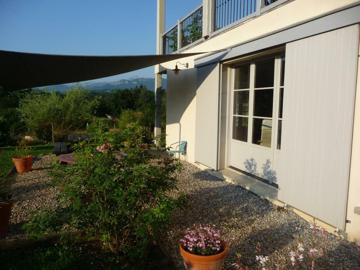 Splendide vue Pyrénées, Rez de jardin 2 chambres Montjoie-en-Couserans Exterior foto